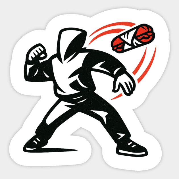 Sandwich – Guy – Throwing – Resist – Sandwich – Free – DC – Revolution Sticker by ArtistTee ⭐⭐⭐⭐⭐